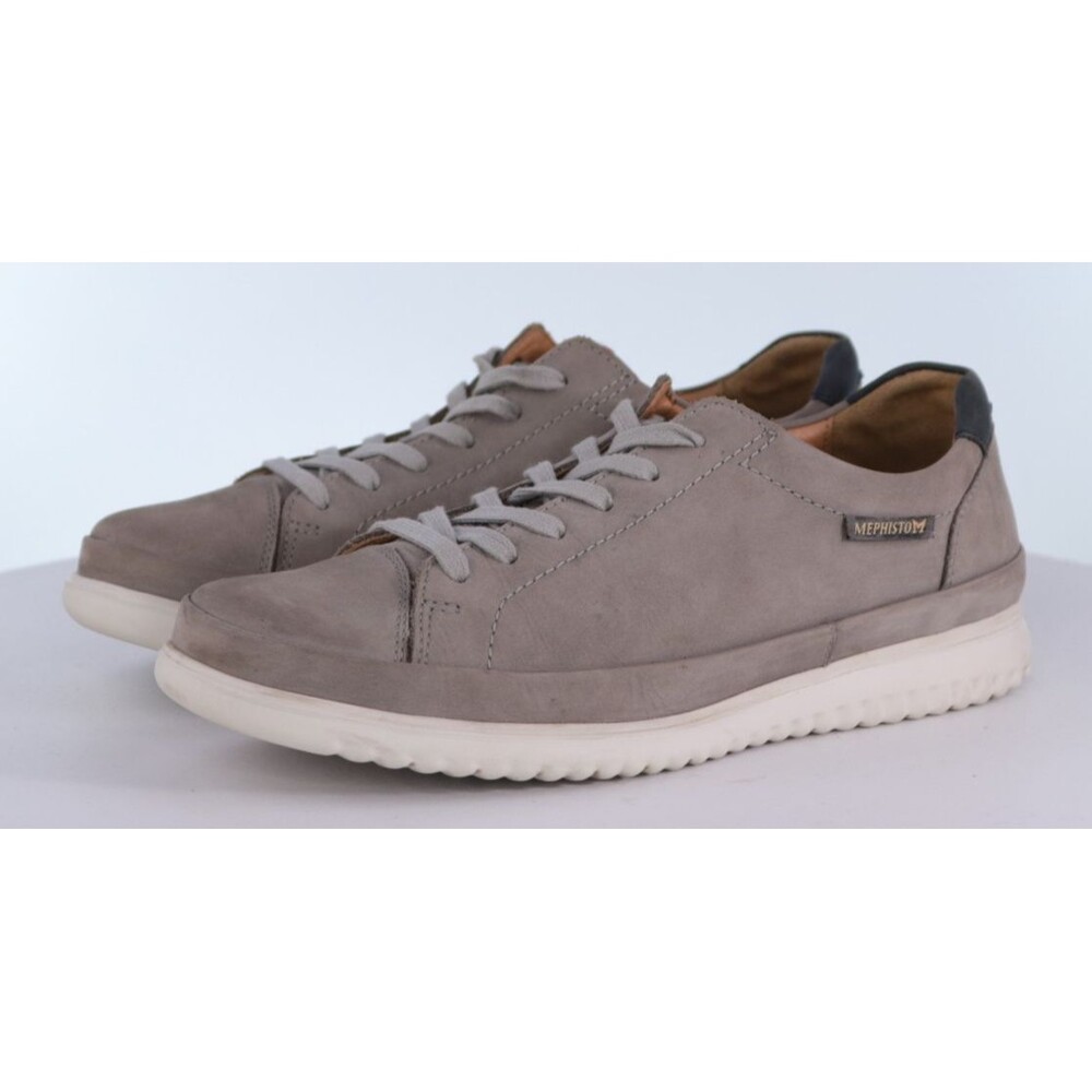 Mephisto Thomas $289 Men's Casual Sneakers Shoes Size 6.5 Nubuck Leather Gray